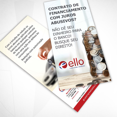 Flyer Ello - Financiamento