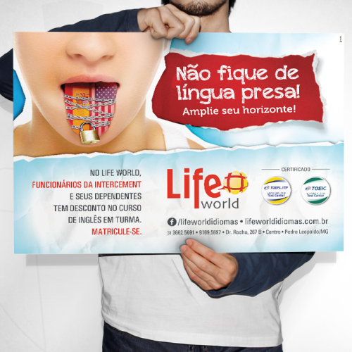 Cartaz A3 Life World